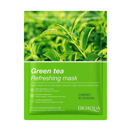 BioAqua-Green-Tea-Sheet-Mask ماسک ورقهای صورت بیوآکوا مدل چای سبز - Image 1
