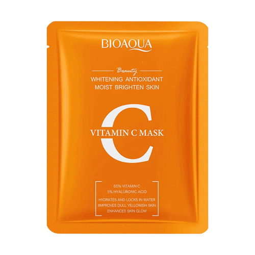 BioAqua-Orange-Sheet-Mask ماسک ورقهای صورت بیوآکوا مدل ویتامین سی پرتقالی - Image 1