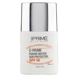 فلوئید ضد آفتاب SPF50 حاوی ویتامین سی 40میل فیوژن واتر رنگ بژ طبیعی پرایم