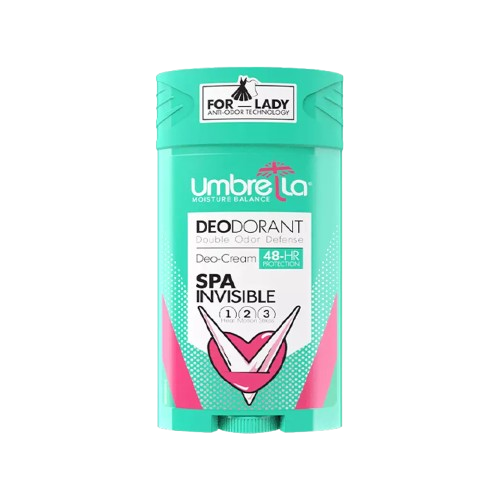 Umbrella-Stick-Deodorant-Spa-Invisible-90ml-33-4476-removebg-preview استیک ضد تعریق زنانه آمبرلا مدل SPA Invisible – حجم ۹۰ میلیلیتر - Image 1