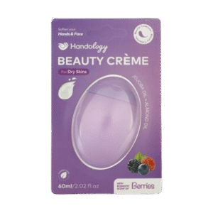 کرم مرطوب کننده روکارتی مناسب پوست خشک 60میل رایحه بری حاوی روغن جوجوبا و بادام هندولوژی بنفش