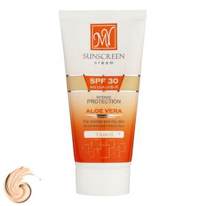 کرم ضدآفتاب رنگی مای مدل SPF30، مناسب پوستهای خشک و معمولی، حجم 50 میلیلیتر