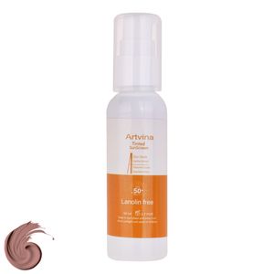کرم ضد آفتاب رنگی صورت و بدن آرت وینا SPF50 مدل COVER  PA+++ مناسب انواع پوست حجم 50 میلیلیتر
