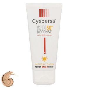 کرم ضدآفتاب رنگی سیسپرسا SPF50 مدل power bright NT مناسب انواع پوست، حجم 50 میلیلیتر