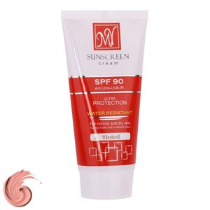 کرم ضدآفتاب رنگی مای مدل SPF90، مناسب پوستهای نرمال و خشک، حجم 50 میلیلیتر