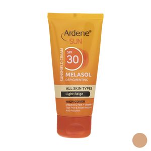 کرم ضد آفتاب رنگی آردن سان، SPF 30، مدل Light Beige، مناسب انواع پوست با تنالیته روشن و حجم 50 میلیلیتر، ضد آب، محافظتکننده در برابر اشعههای UVA و UVB، ضد لک، دارای فرمولاسیون ویتامینهای C و E، با ماندگاری 2 ساعته کرم ضد آفتاب رنگی آردن سان، SPF 30، مدل Light Beige، مناسب انواع پوست با تنالیته روشن و حجم 50 میلیلیتر، ضد آب، محافظتکننده در برابر اشعههای UVA و UVB، ضد لک، دارای فرمولاسیون ویتامینهای C و E، با ماندگاری 2 ساعته - Image 1