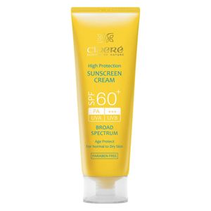 کرم ضد آفتاب بدون رنگ سینره، SPF60، مدل اولترا، مناسب پوست معمولی و خشک و حجم 50 میلیلیتر، محافظت کننده در برابر اشعه UVA و UVB، بدون پارابن، +++PA، ضد پیری پوست، با ماندگاری 2 ساعته