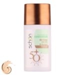 فلوئید ضد آفتاب رنگی شون مدل Tinted محافظ UVA ،UVB و PA+++، ضد حساسیت، بدون چربی، مناسب انواع پوست‌ حجم 50 میلی لیتر