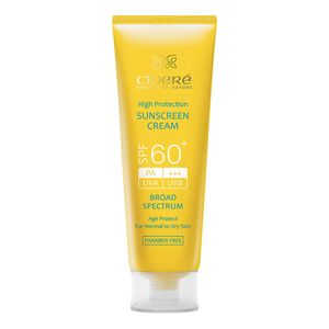 کرم ضدآفتاب بیرنگ سینره مدل SPF60 مناسب انواع پوست، حجم 50 میلیلیتر
