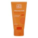 کرم ضدآفتاب بی‌رنگ نئودرم مدل Highly Protective SPF50، مناسب پوست‌های چرب تا مختلط، حجم 50 میلی‌لیتر