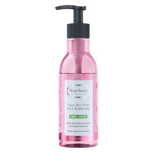 ژل شستشوی صورت دیپ سنس مدل Rose Water مناسب پوست های حساس حجم 250 میلیلیتر