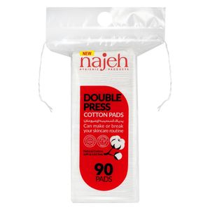 پد پاک کننده آرایش صورت ناژه مدل Double Press بسته 90 عددی