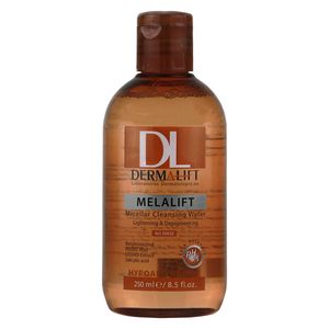 میسلار واتر روشن کننده درمالیفت مدل ملالیفت مناسب برای انواع پوست حجم 250 میلی لیتر