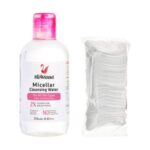 میسلار واتر نیوساد مدل 01 مناسب برای انواع پوست حجم 250 میلی لیتر به همراه پد پاک کننده آرایش صورت