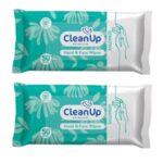 دستمال مرطوب کلين آپ مدل Sensitive02 دو بسته 50 عددی