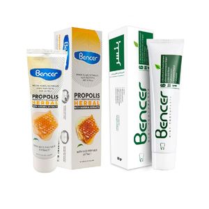 خمیر دندان بنسر مدل پروپولیس و نعنایی حجم 120 میلی لیتر مجموعه 2 عددی