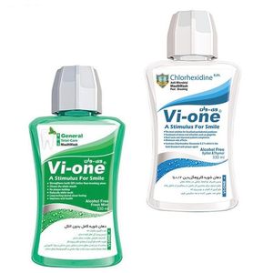 دهان شویه وی وان مدل G02 حجم 330 میلی لیتر مجموعه 2 عددی