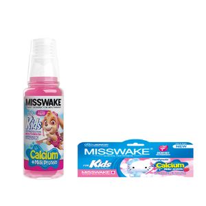 دهان شویه کودک میسویک مدل Sky حجم 200 میلی لیتر به همراه خمیردندان کودک میسویک مدل کیتی حجم 50 میلی لیتر