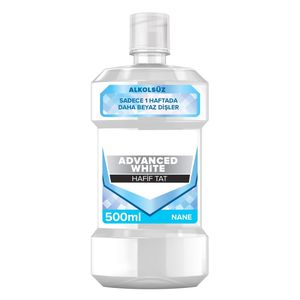 دهان شویه هفیف تات مدل advanced white حجم 500 میلی لیتر