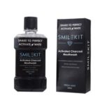 دهان شویه اسمایل کیت مدل Activated Charcoal حجم 250 میلی لیتر