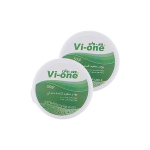 پودر سفید کننده دندان وی وان مدل Mint وزن 50 گرم مجموعه 2 عددی