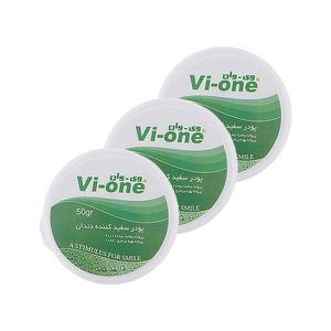 پودر سفید کننده دندان وی وان مدل Mint وزن 50 گرم مجموعه 3 عددی
