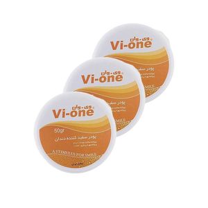 پودر سفید کننده دندان وی وان مدل Orange وزن 50 گرم مجموعه 3 عددی