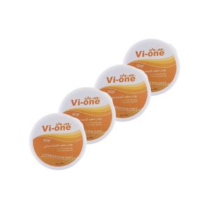 پودر سفید کننده دندان وی وان مدل Orange وزن 50 گرم مجموعه 4 عددی