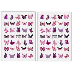 برچسب لنز ناخن مدل پروانه کد N034 مجموعه 2 عددی برچسب لنز ناخن مدل پروانه کد N034 مجموعه 2 عددی - Image 1