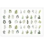 برچسب لنز ناخن طرح برگ مدل L2057