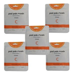 ماسک صورت پد پاک مدل ویتامینC وزن ۲۵ گرم بسته ۵ عددی