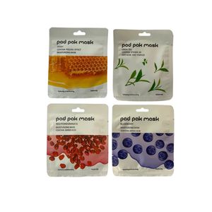 ماسک صورت پد پاک مدل ورقه ای کد ۶ وزن ۲۰ گرم بسته ۴ عددی