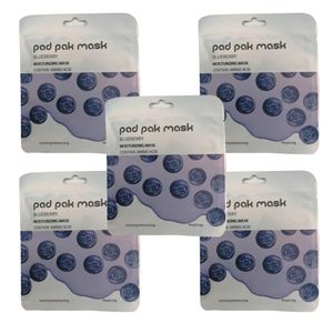 ماسک صورت پد پاک مدل بلوبری وزن ۲۵ گرم بسته ۵ عددی ماسک صورت پد پاک مدل بلوبری وزن ۲۵ گرم بسته ۵ عددی - Image 1