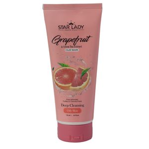 ماسک صورت استارلیدی مدل گریپ فروت و خاک رس چای سبز حجم 175 میلی لیتر