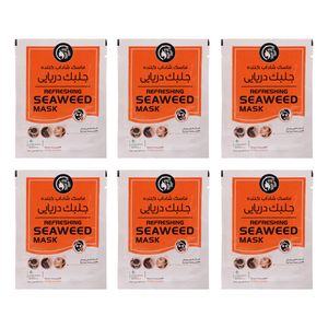 ماسک شاداب کننده صورت دکتر عیدی آلگا مدل جلبک دریایی بسته 6 عددی ماسک شاداب کننده صورت دکتر عیدی آلگا مدل جلبک دریایی بسته 6 عددی - Image 1