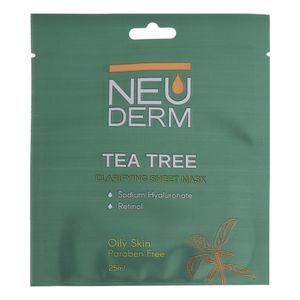 ماسک صورت نئودرم مدل Tea-Tree حجم 25 میلی لیتر