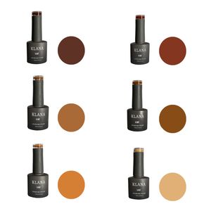 لاک ژل ناخن کلانا مدل پاییزی بسته 6 عددی