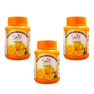 لاک پاک کن اس سون بیوتی مدل پرتقال اسفنجی حجم 125 میلی لیتر مجموعه 3 عددی