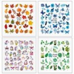 برچسب لنز ناخن مدل  کیوت کد N065-66-67-68 مجموعه 4 عددی