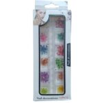 مجموعه تزئین ناخن آیاسیو طرح گل خشک مدل Z2 بسته 12 عددی