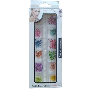 مجموعه تزئین ناخن آیاسیو طرح گل خشک مدل Z2 بسته 12 عددی مجموعه تزئین ناخن آیاسیو طرح گل خشک مدل Z2 بسته 12 عددی - Image 1