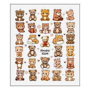 برچسب لنز ناخن مدل خرسهای عروسکی کد N104 برچسب لنز ناخن مدل خرسهای عروسکی کد N104 - Image 1