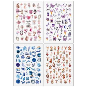 برچسب لنز ناخن مدل فانتزی کد N62-63-71-72 مجموعه 4 عددی