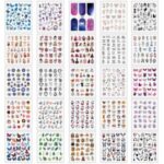 برچسب لنز ناخن مدل گلچین کد N066-099 مجموعه 25 عددی