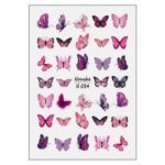 برچسب لنز ناخن مدل پروانه کد N034