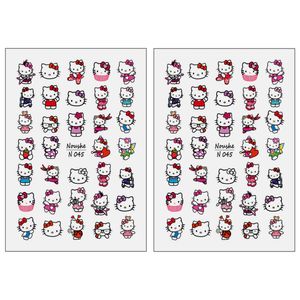 برچسب لنز ناخن مدل کیتی کد N045 مجموعه 2 عددی