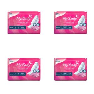 نوار بهداشتی مای لیدی مدل نیو کلاسیک سایز بزرگ مجموعه 4 عددی