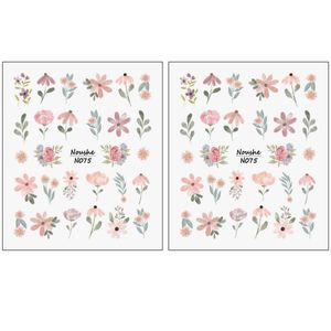 برچسب لنز ناخن مدل گل کد N075 مجموعه 2 عددی