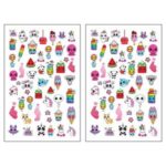 برچسب لنز ناخن طرح فانتزی تابستونی کد M2T201 مجموعه 2 عددی