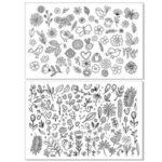 برچسب لنز ناخن کد BLNG6641 مجموعه 2 عددی